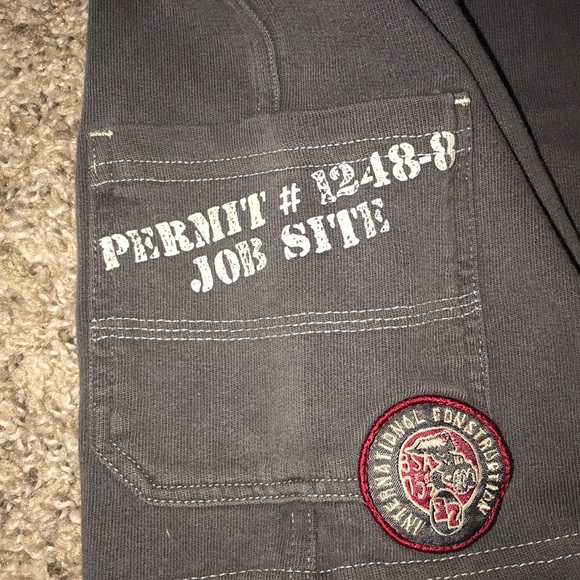 Koala Kids Gray Longer Shorts Side Pockets - Picture 3 of 5